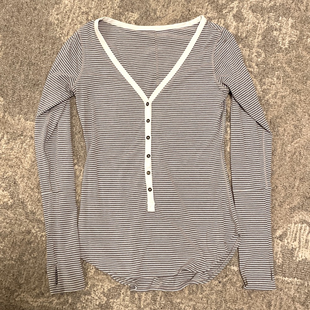 Lululemon Striped Long Sleeve